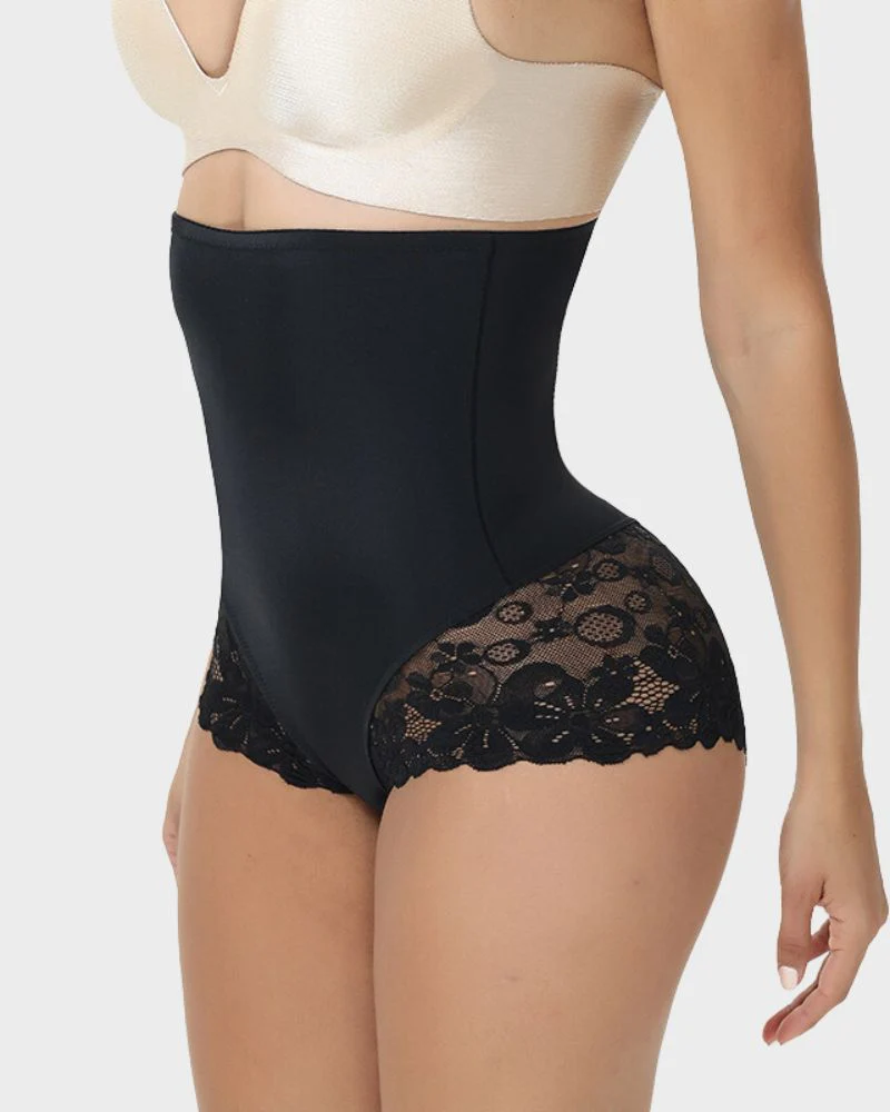 Elegance High-Waist Lace Sculpting Brief - Image 2
