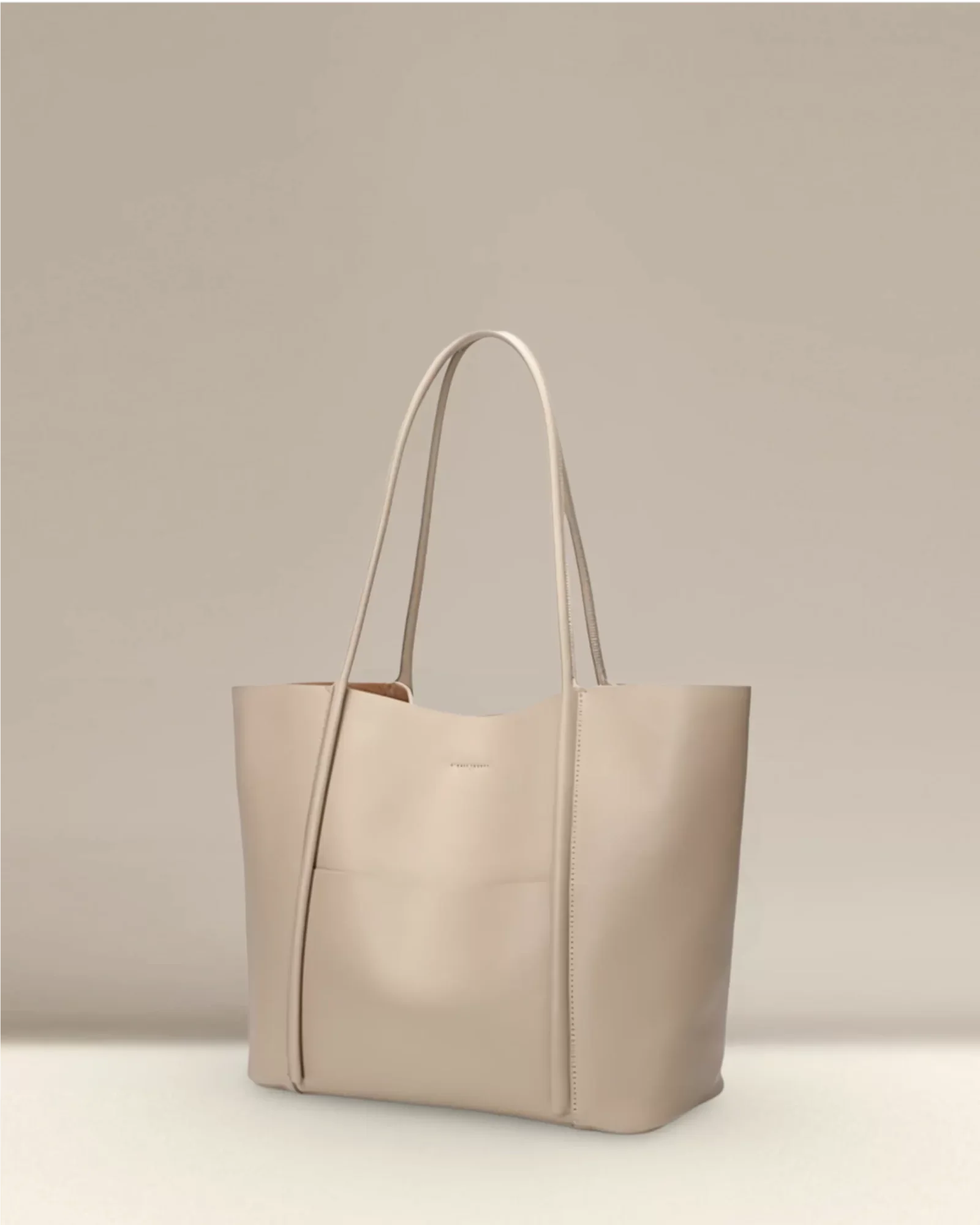 Urban Chic Leather Laptop Tote - Image 2