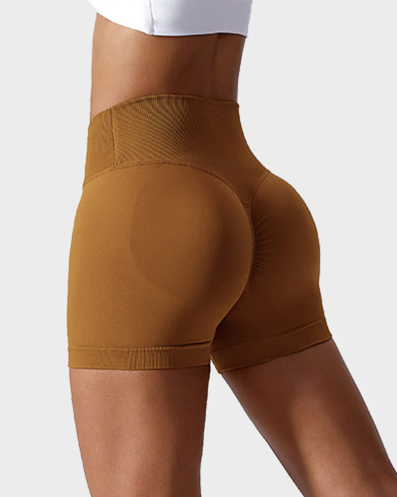 V-Cross Waist Butt Lifting Fitness Shorts - Image 15