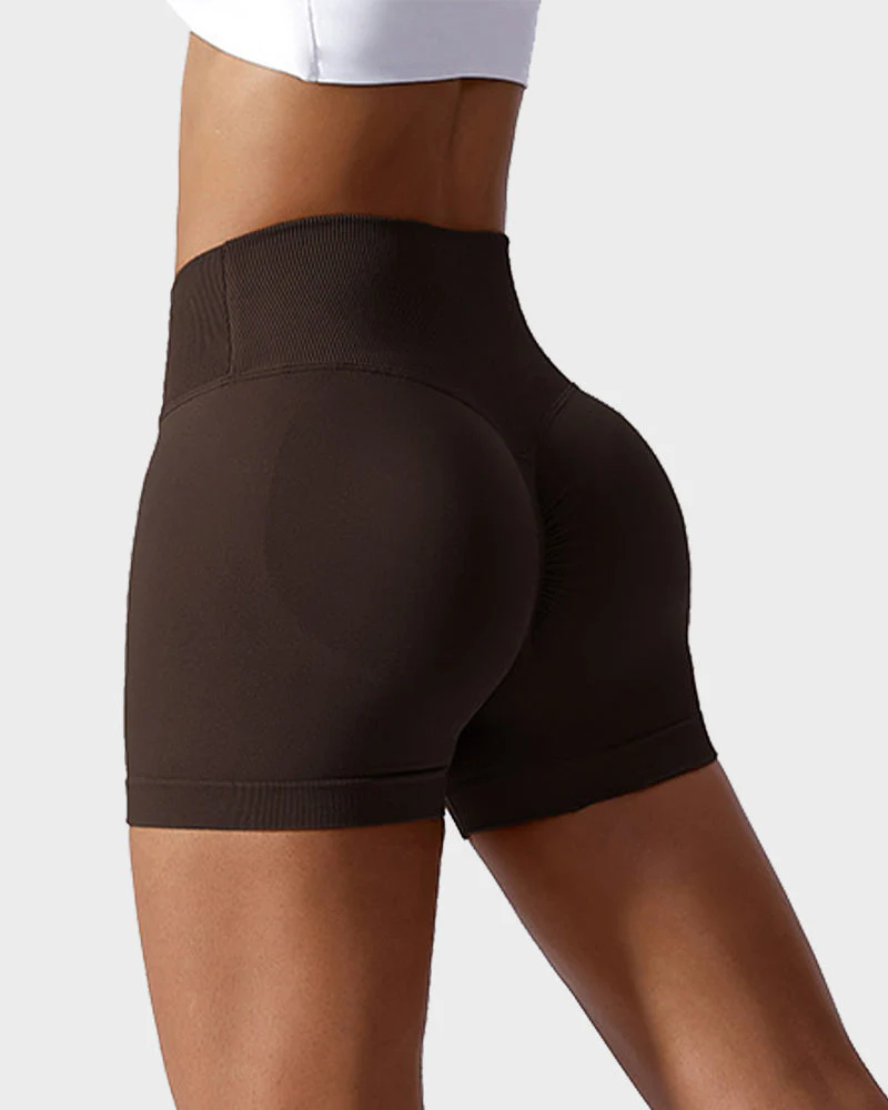 V-Cross Waist Butt Lifting Fitness Shorts - Image 20