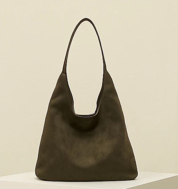 Velora Luxe Vegan Suede Tote - Image 4