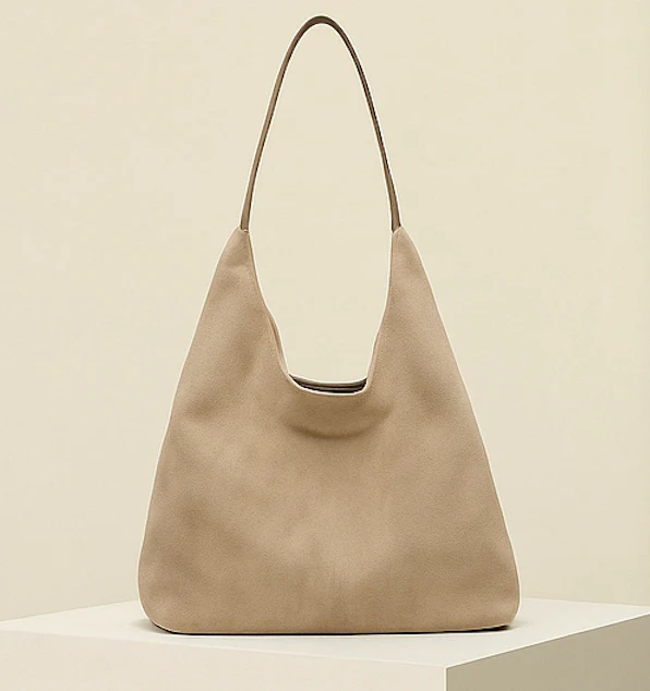 Velora Luxe Vegan Suede Tote - Image 5