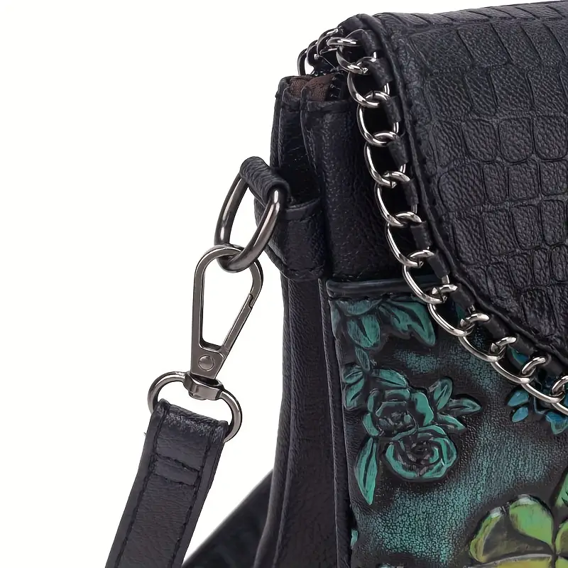 VelvetBloom Luxe Chain Crossbody - Image 9