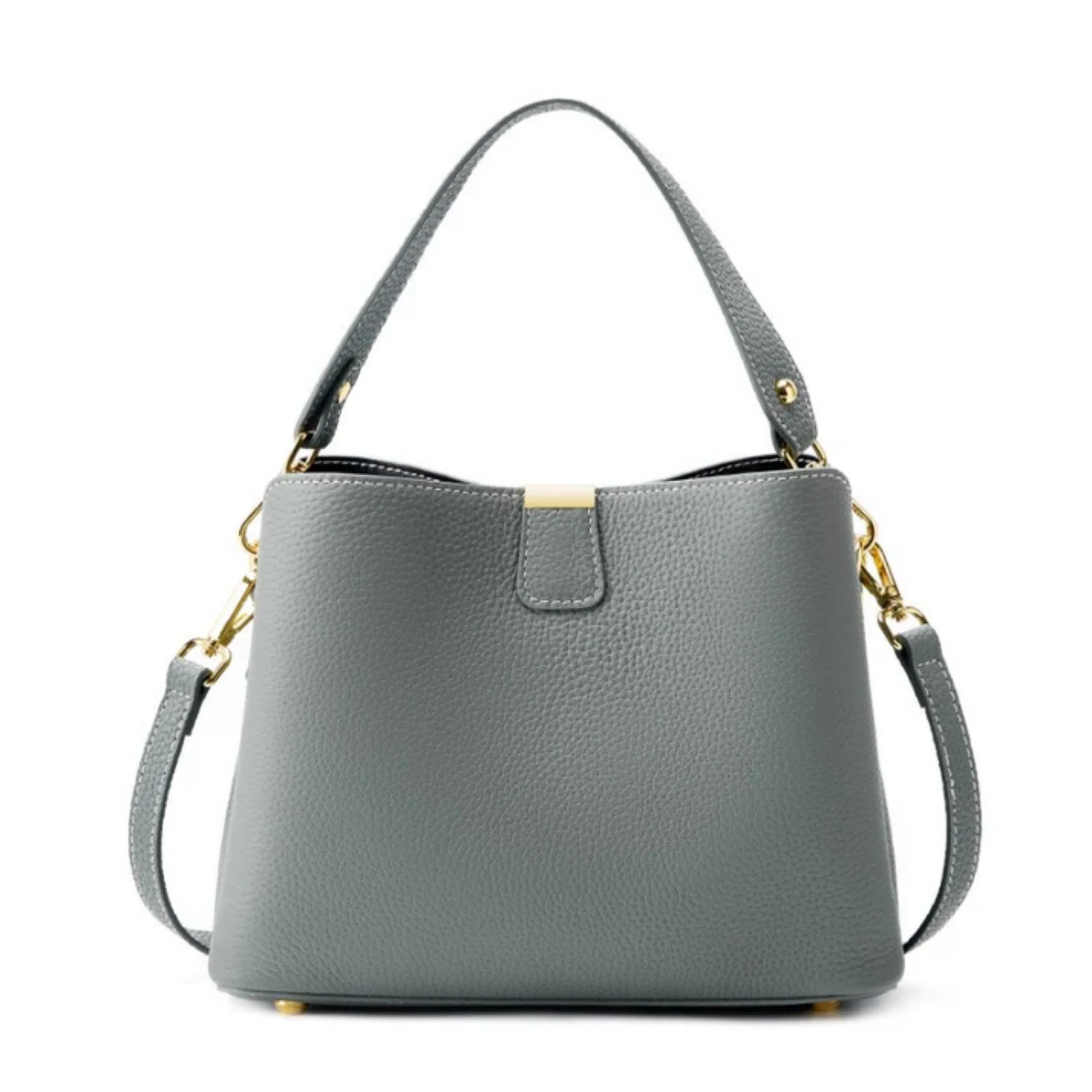 Verona Genuine Leather Bucket Handbag