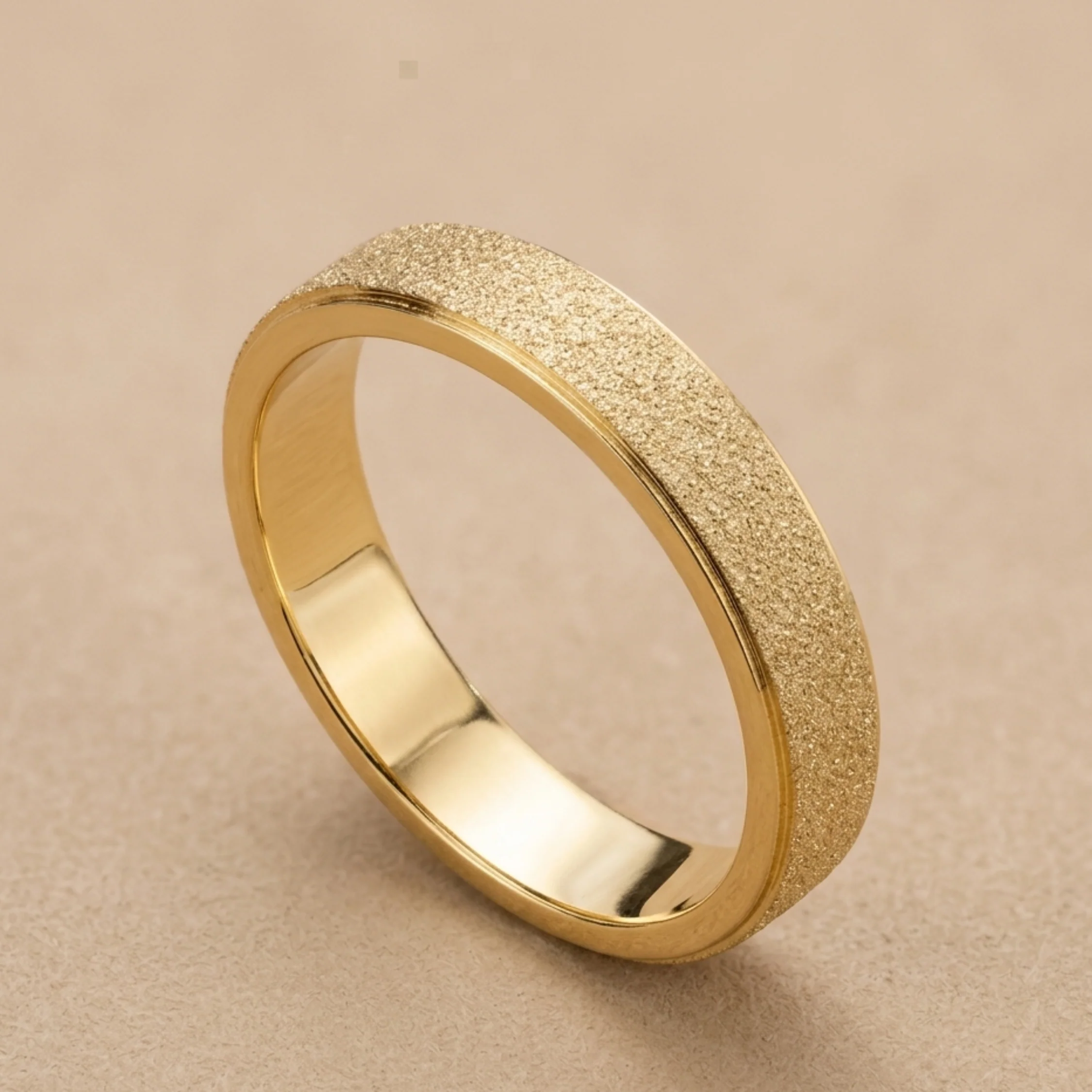 Vibia Brushed Gold Band