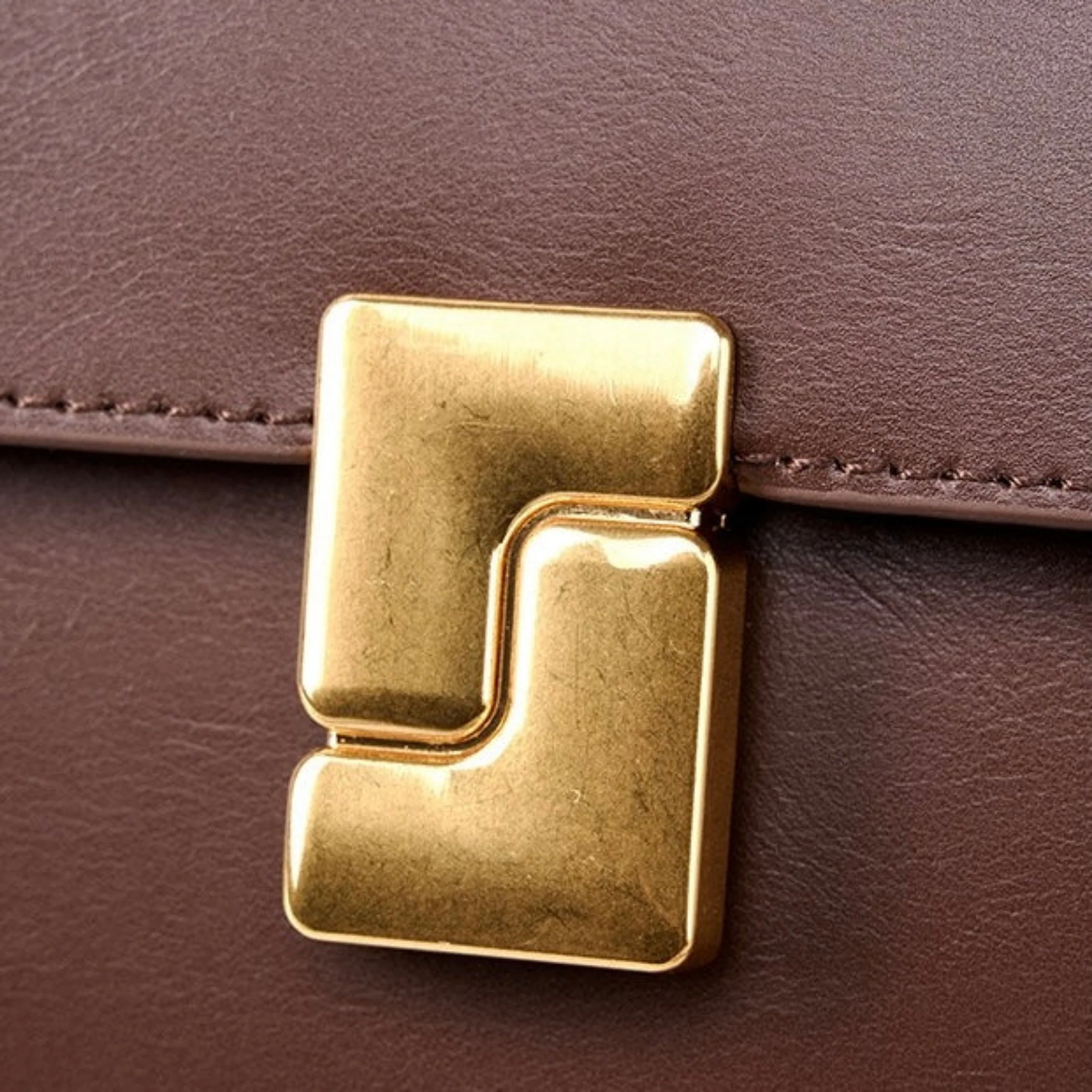 Violethé Genuine Leather Shoulder Box Bag - Image 11