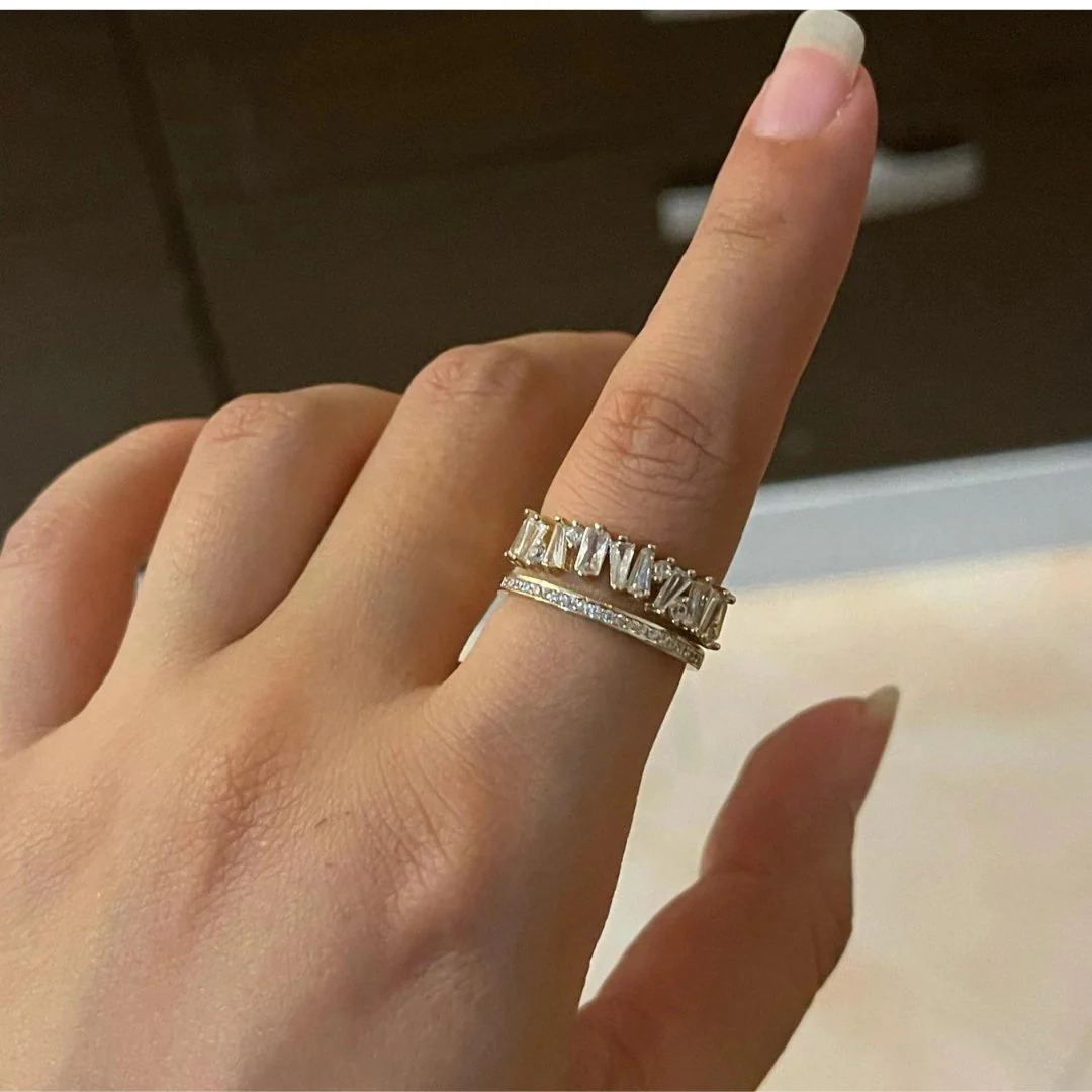 Cubic Zirconia Adjustable Ring - Image 3