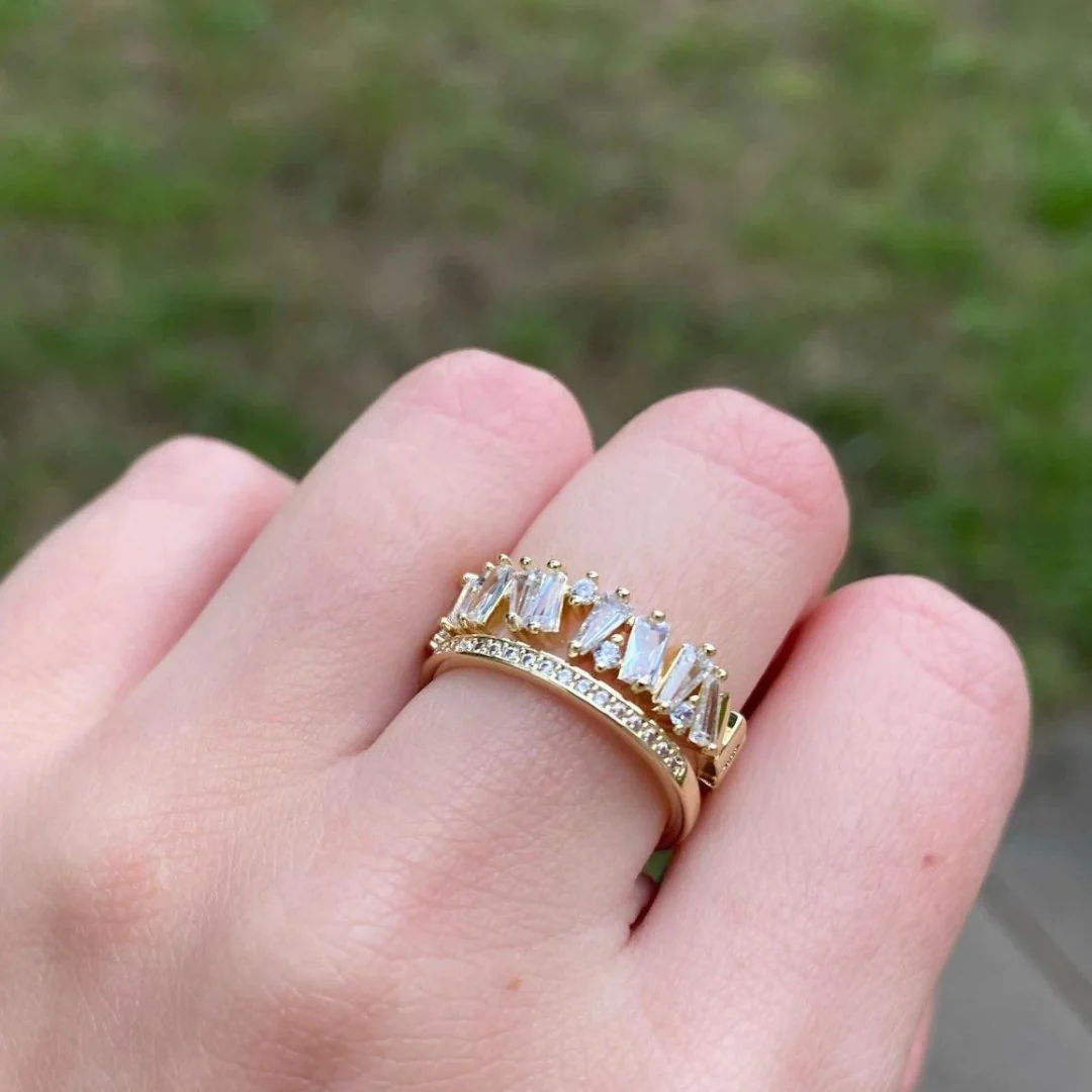 Cubic Zirconia Adjustable Ring - Image 4