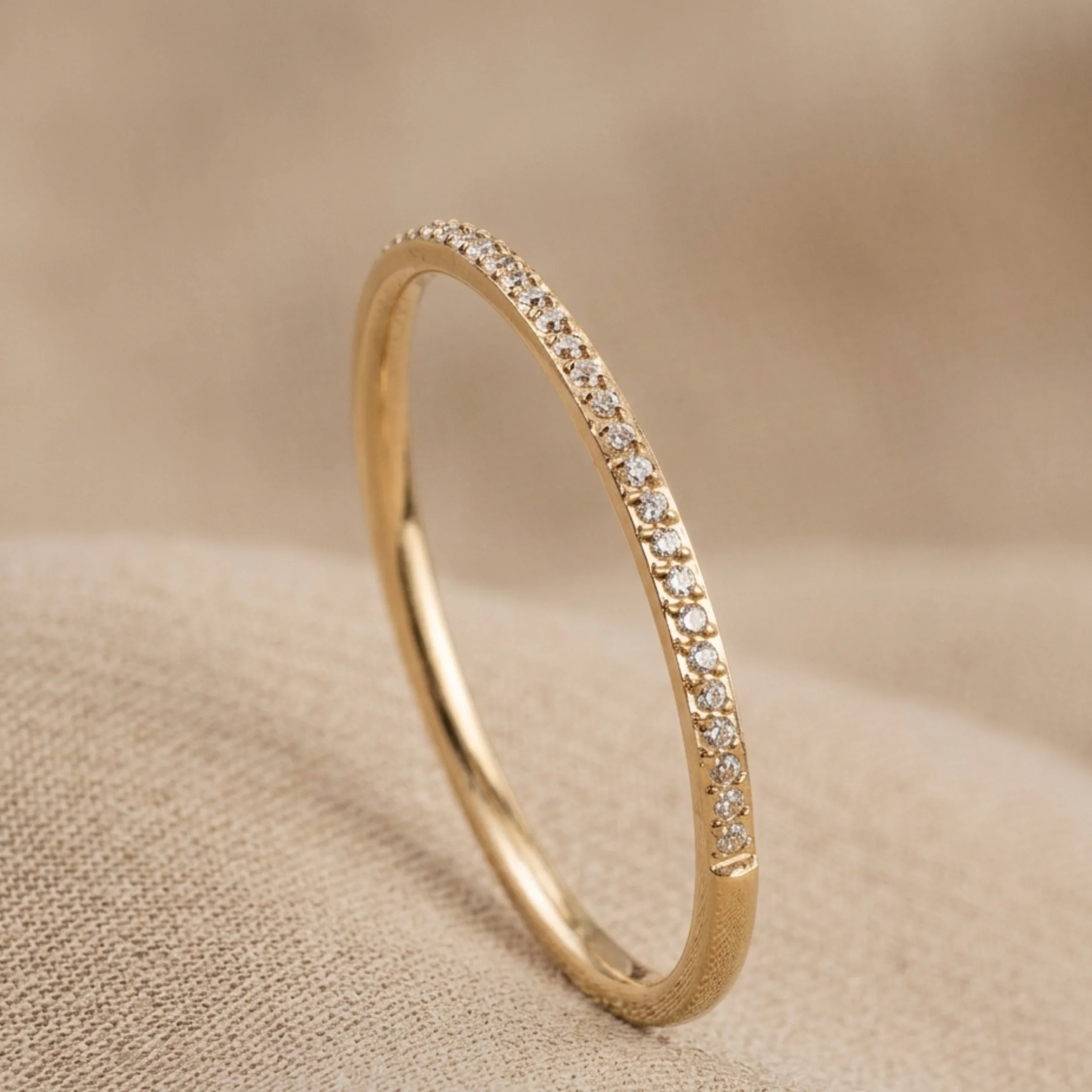Zoe Glittering Horizon Ring - Image 2