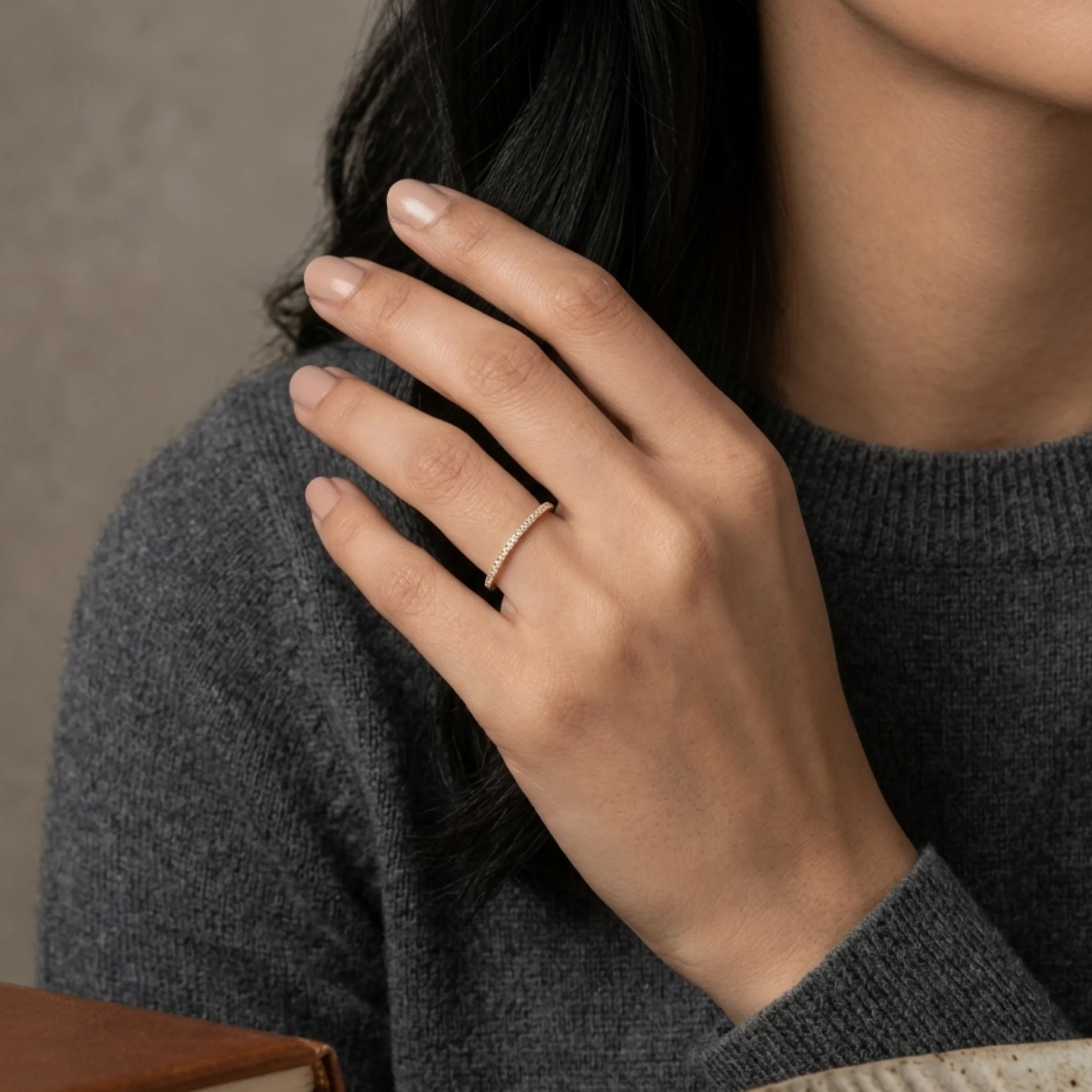 Zoe Glittering Horizon Ring - Image 5