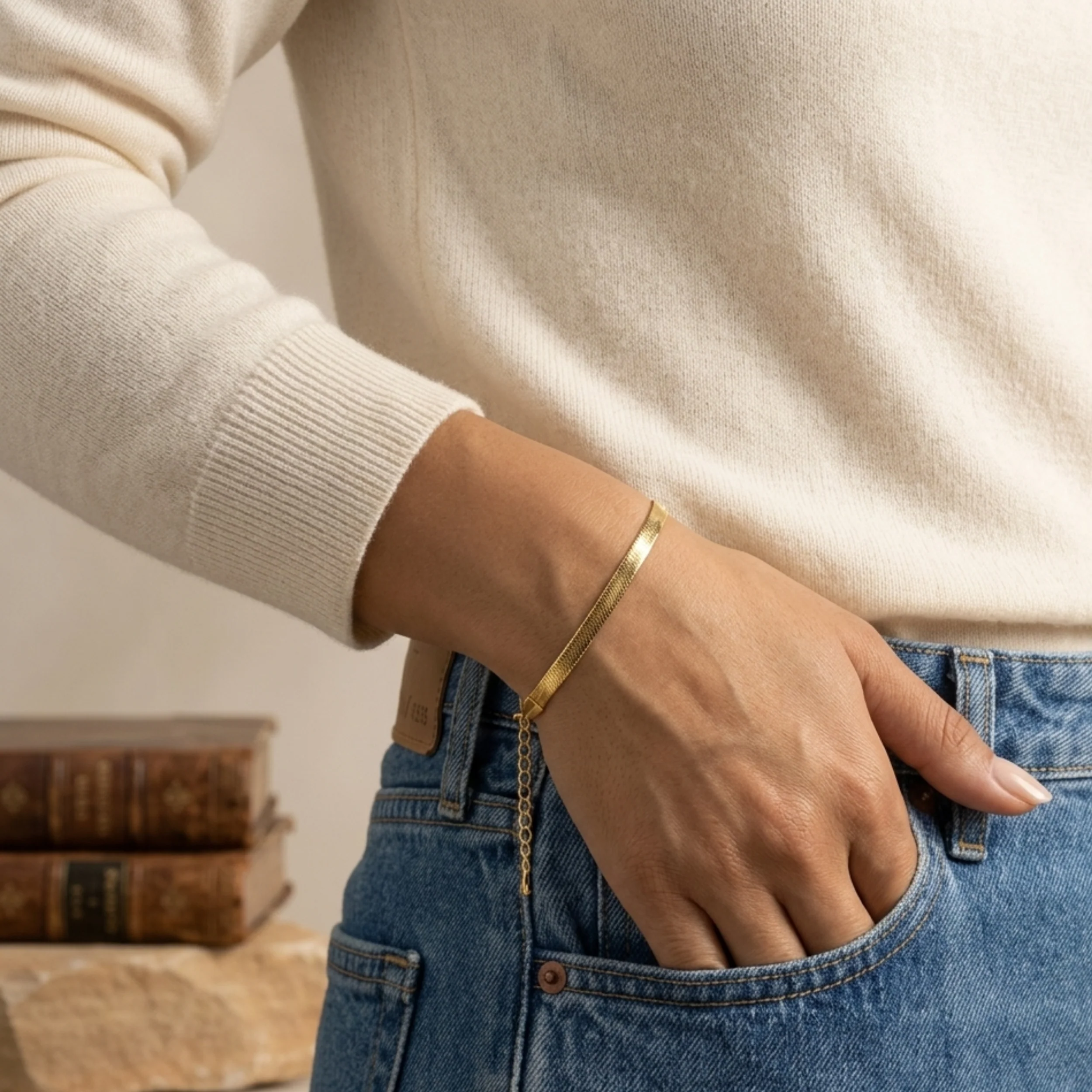 Zyra Soft Silk Chain Bracelet - Image 4