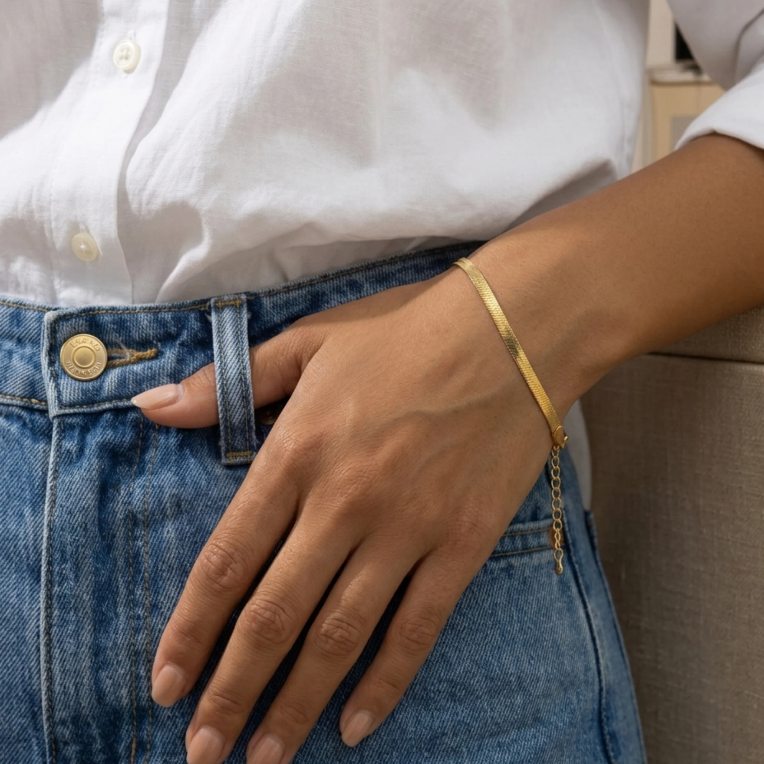 Zyra Soft Silk Chain Bracelet - Image 5
